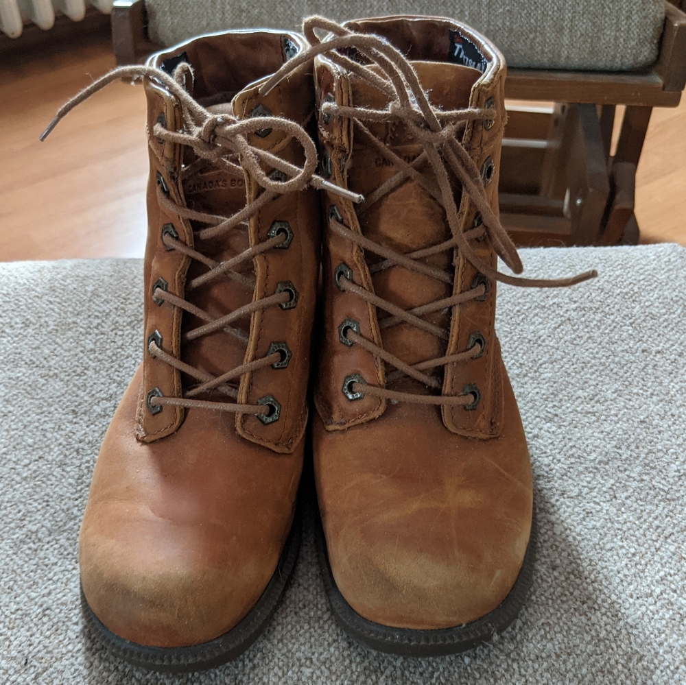 Womens Kodiak Original Lace up Leather Boots Curry